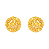 22k Yellow Gold Filigree Small Earrings with gold weight of 5.9g